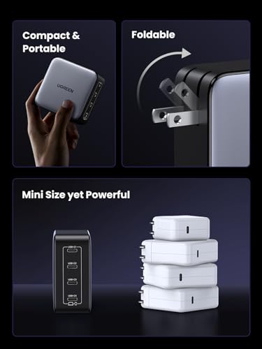 UGREEN Nexode 100W GaN USB C Charger, 4-Port Fast Wall Charger