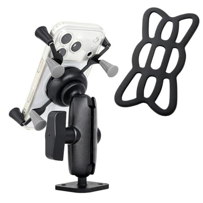 Strg Phone Mount with 2 Holes Drill-Down Diamond Base and Aluminum Arm - size: Aluminum Alloy Diamond Base