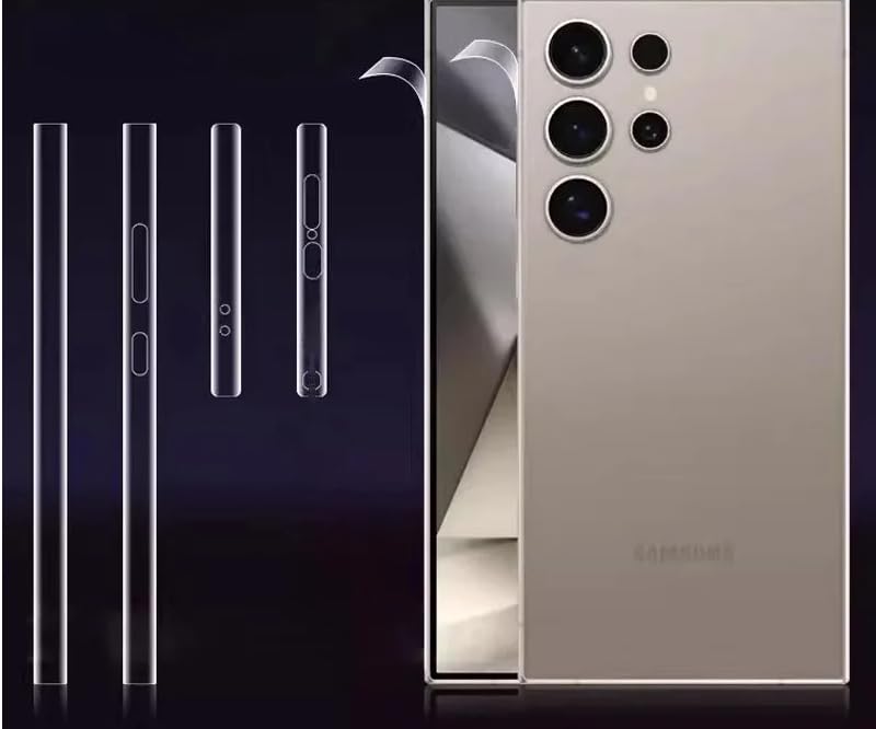 Hydrogel Side Film For Samsung Galaxy S25 Ultra S26 Ultra Anti-Scratch Protector Border Clear Side Frame Film - 3Pcs