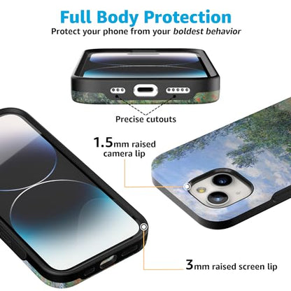 Casely iPhone 15 Plus Case | Monet's View | The Met Museum | Bold Protective Design | Compatible with MagSafe - color: Monet's View | The Met Museum