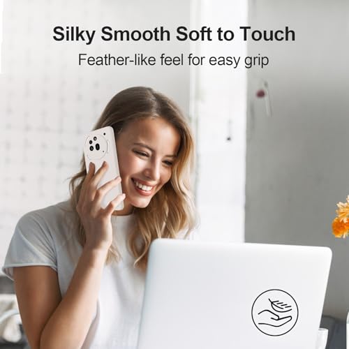 GiiYoon Silicone Case for Nothing Phone 3a Pro, Off White - color: Off-white, size: Nothing Phone 3a Pro