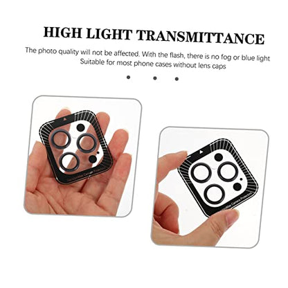 Tempered Camera Lens Protector Film for Pro Pro Scratch Resistant Phone Lens Cover with High Transparency Dustproof and Protection Compatible with Cases Dark Purple