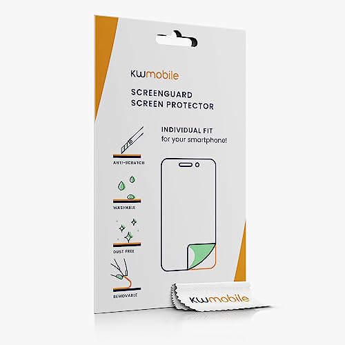 kwmobile Set of 3 Screen Protectors Compatible with Apple iPhone 13 / iPhone 14 - Anti-Glare Anti-Fingerprint Display Films - Matte