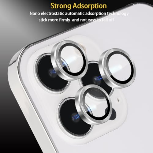 Camera Lens Protector for iPhone 16 Pro/16 Pro Max, Silver - color: Silver