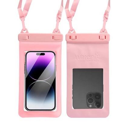 IPX8, 7.4Waterproof Phone Pouch, Universal Fit(iPhone 16 15 14 13 Plus Pro, 12 11 Pro, XR X 8 7 6S Plus SE, Galaxy S25 S24 S23 S20 Series Pixel, Lanyard Included (Pink) 1pack - color: Pink