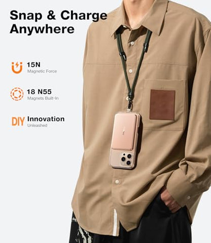TORRAS MiniMag Power Bank,Ultra-Slim 10,000mAh Magnetic Wireless Portable Charger, 22.5W Fast Charging iPhone Air Magnetic Battery Pack Designed for iPhone 17 Pro Max/17 Pro/Air/16/15/14/13/12, Gold - color: Dune Gold
