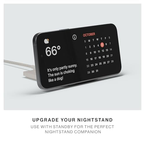 Native Union Rise Magnetic Wireless Charger – Qi2 Certified & MagSafe Compatible – Foldable Fast Charging Stand for iPhone Duo, 18 Pro Max & Other Qi-Compatible Devices – Up to 15W (Sandstone) - color: Sandstone