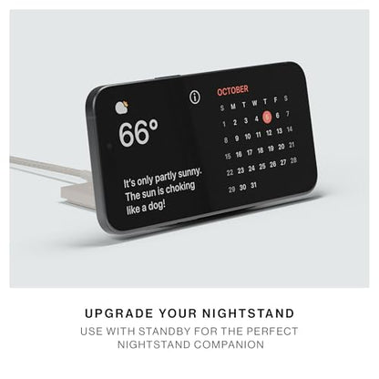 Native Union Rise Magnetic Wireless Charger – Qi2 Certified & MagSafe Compatible – Foldable Fast Charging Stand for iPhone Duo, 18 Pro Max & Other Qi-Compatible Devices – Up to 15W (Sandstone) - color: Sandstone