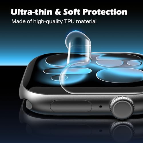 JULK [6-Pack] For Apple Watch Screen Protector 46mm Series 11/10 - size: Series 11/10 46mm
