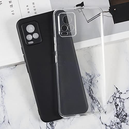 Protective Case for Vivo V20 V2025 - Clear | 6.44" Slim Shockproof Bumper Back Cover Anti-Scratch Flexible TPU Shell, Grip-Friendly - color: Transparent