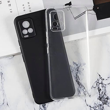 Protective Case for Vivo V20 V2025 - Clear | 6.44" Slim Shockproof Bumper Back Cover Anti-Scratch Flexible TPU Shell, Grip-Friendly - color: Transparent