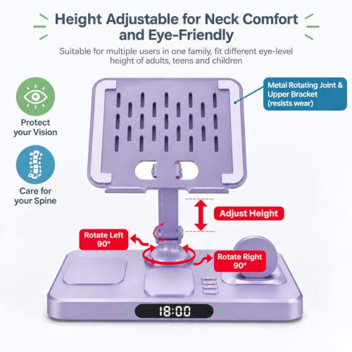 Wireless Charging Station for Apple Devices, Only for Apple Watch Charging - color: Purple