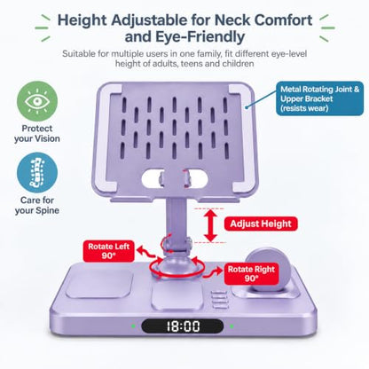 Wireless Charging Station for Apple Devices, Only for Apple Watch Charging - color: Purple