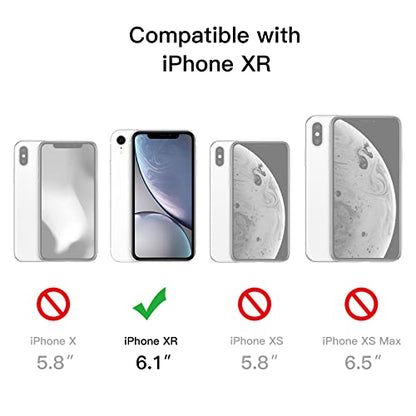 JETech Case for iPhone XR, 360° Protection, Black | Built-in Screen Protector Anti-Scratch, 360 Degree Full Body Rugged
