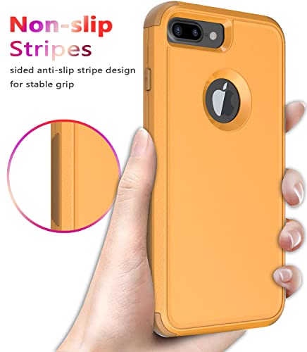 Diverbox for iPhone 8 Plus Case, iPhone 7 Plus Case [Shockproof] [Dropproof] [Dust-Proof],Heavy Duty Protection Phone Case Cover for Apple iPhone 8 Plus & 7 Plus (Yellow) - color: Yellow