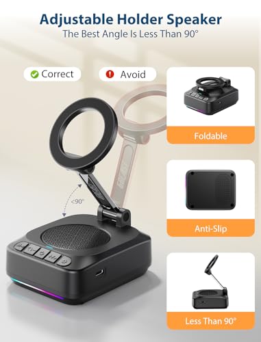 GBEAST Gifts for Men Women, for Magsafe Phone Stand with Bluetooth Speaker