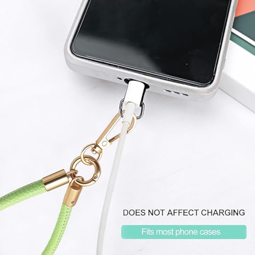 Phone Lanyard,Metal Tether Tab Included - color: Green