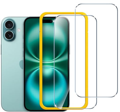 ivoler Screen Protector for iPhone 16 Plus 6.7" Tempered Glass 2-Pack - size: iPhone 16 Plus 6.7"