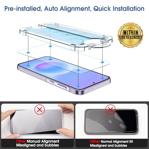 amFilm OneTouch for Samsung Galaxy A57 Screen Protector Tempered Glass - size: A57-6.7”