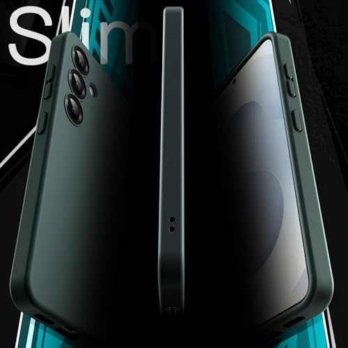 JETech Slim Case for Samsung Galaxy S25, Midnight Green | Camera Lens Protection, Soft TPU Design, Matte Finish, Shockproof Protection - color: Midnight Green, size: Galaxy S25