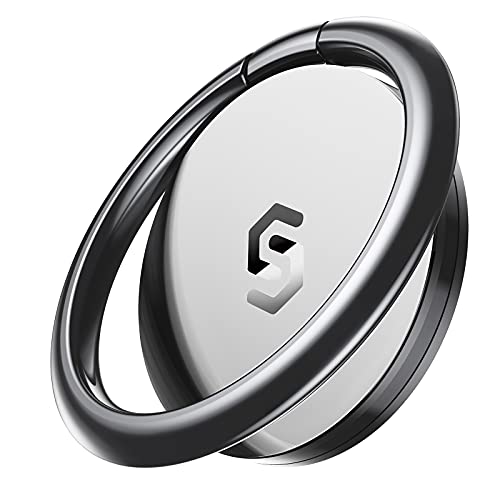 Syncwire Cell Phone Ring Holder Stand, 360 Degree Rotation Universal Finger Ring Kickstand with Polished Metal Phone Grip for Magnetic Car Mount Compatible with iPhone, Samsung, LG, Sony - Gray - color: Gray, size: 1 Pack