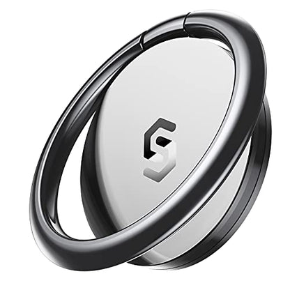 Syncwire Cell Phone Ring Holder Stand, 360 Degree Rotation Universal Finger Ring Kickstand with Polished Metal Phone Grip for Magnetic Car Mount Compatible with iPhone, Samsung, LG, Sony - Gray - color: Gray, size: 1 Pack