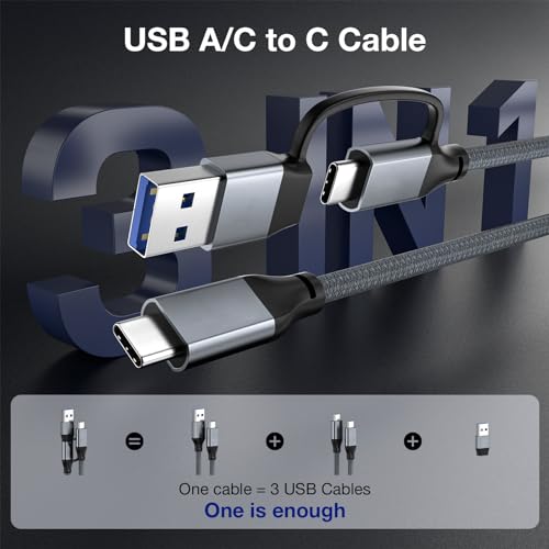 240W USB C Short Cable 0.6FT, 20Gbps USB C 3.2 Cable, USB to USB C Cable - color: Gray, size: 0.6ft