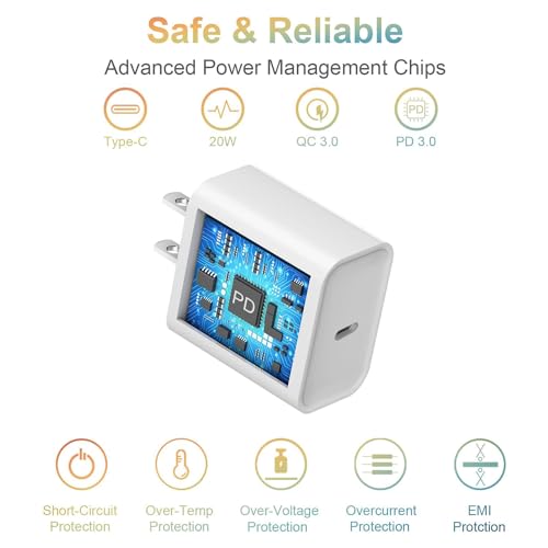 Airpods Pro 2nd/3rd Gen Charger, 20W USB-C Airpods 4/5 Charging Cord, USB C to usb c Woven Cable for AirPod Pro 3 (2025), Max 2 Wireless Earbuds, iPhone 18/17/17E/16/16E/15 Charging Cord Power Adapter - size: 5FT(60in)