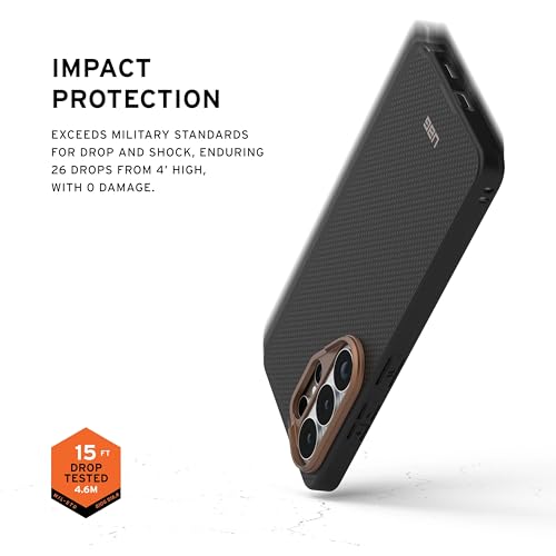 URBAN ARMOR GEAR UAG for Samsung Galaxy S26 Ultra Case 6.9" Fibr Armr - Magnetic Charging Compatible Rugged Military Drop Tested Protective Cover, Black/Bronze - color: Fibr Armr - Black/Bronze