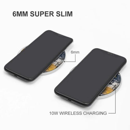 Navy Blue Color Wireless Charger, Fast Charging Pad