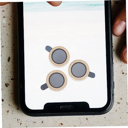 Mipcase 3pcs Camera Lens Protectors Scratch-resistant Covers Easy to Install Compatible Pro Stylish Design