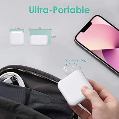 2Pack iPad Charger, Fast Charging 12W USB Wall Charger Block Apple Adapter - size: 2Pack 3FT