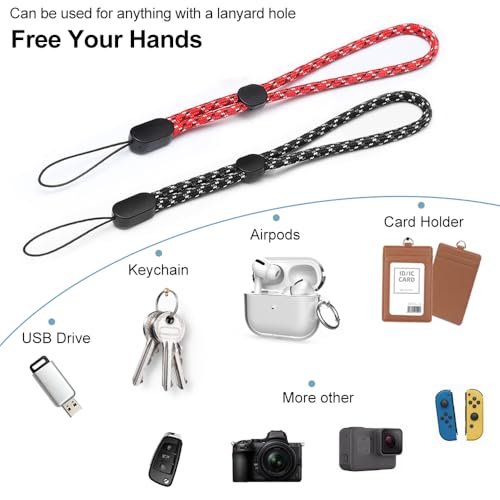 Limvory Cell Phone Lanyard, 5 Pack Adjustable Phone Wrist Strap - color: Mix Color