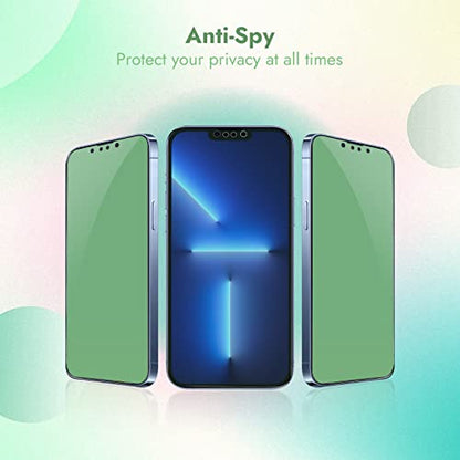 [3 Pack] for iPhone 13 Pro Max Green Privacy Screen Protector - size: iPhone 13 Pro Max/14 Plus
