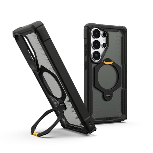 URBAN ARMOR GEAR UAG for Samsung Galaxy S26 Ultra Case 6.9" with 360° Kickstand Plasma XTE - Magnetic Charging Compatible Transparent Rugged Military Drop Tested Protective Cover, Black - color: Plasma XTE 360 - Black