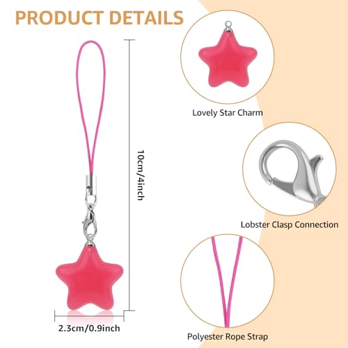 Oubaka Phone Wrist Strap Camera Strap Wrist Cell Phone Charm Straps Cute Phones Charms for Camera Keychain Purse Bag Wallet - color: 11 Colors