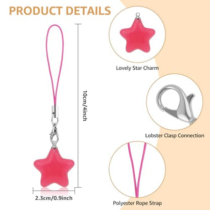 Oubaka Phone Wrist Strap Camera Strap Wrist Cell Phone Charm Straps Cute Phones Charms for Camera Keychain Purse Bag Wallet - color: 11 Colors