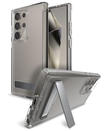 ZAGG Crystal Palace Samsung Galaxy S24 Ultra Case with Kickstand - Ultra-Slim, Graphene-Enhanced, Crystal Clear Protection, 13ft Drop Resistant, Eco-Friendly, Clear - size: Samsung Galaxy S24 Ultra, style: Without Snap