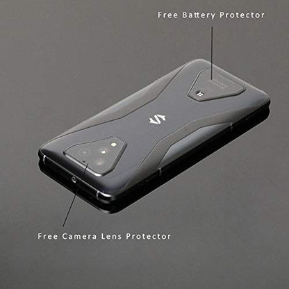 Ibywind for Blackshark 3 Screen Protector,2 Pack,9H Hardness Tempered Glass and Camera Lens Protector,with Alignment Frame,Full Coverage,Bubble Free,Fingerprint Unlock,Scratch Resistant