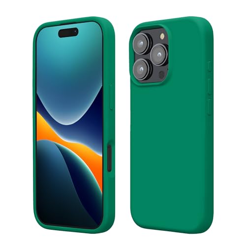 kwmobile Case Compatible with Apple iPhone 16 Pro Case - TPU Silicone Phone Cover with Soft Finish - Emerald Green - color: emerald green, size: iPhone 16 Pro