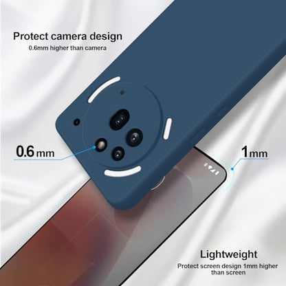 GiiYoon Silicone Case for Nothing Phone 3a Pro, Blue - color: Blue, size: Nothing Phone 3a Pro