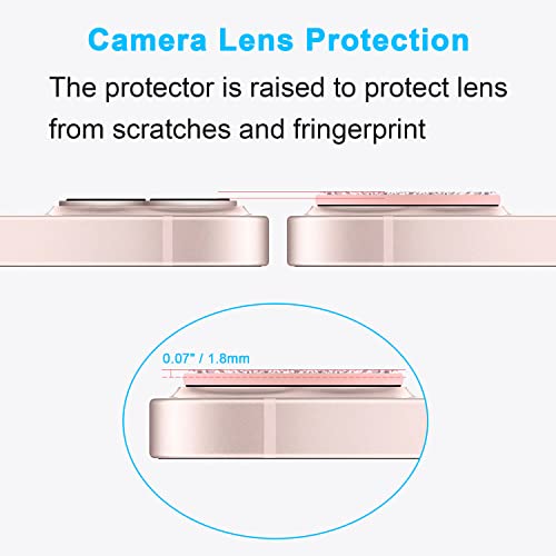 Wisdompro [2 Pack] Bling Camera Lens Protector for iPhone 13/iPhone 13 Mini - size: for iPhone 13 & 13 Mini