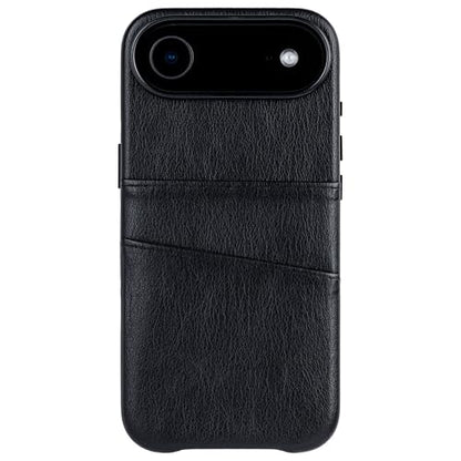 Dockem Card Case for iPhone 17 Air with Magnetic Mounting Plate, Camera Control Button, Wallet with 2 Holder Slots: M2 Exec Premium Synthetic Leather (Black) - color: Black, size: 17 Air