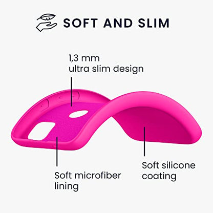 kwmobile Case Compatible with Google Pixel 4a Case - Slim Protective TPU Silicone Phone Cover - Neon Pink - color: neon pink