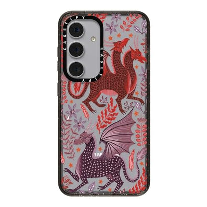 CASETiFY for Galaxy S24 Case - Impact | 8.2 ft. 4x Military Grade Drop Protection | Red Dragon Mythical Magic | Black - color: Red Dragon Mythical Magic, size: Galaxy S24 (6.2")