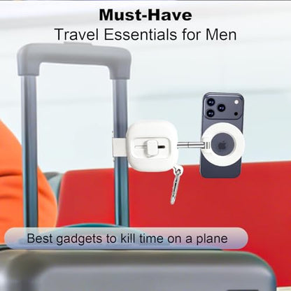 koolehaoda Magnetic Airplane Phone Holder for MagSafe Travel Essentials - color: White