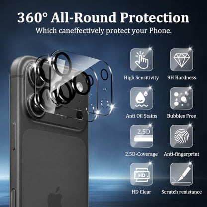 4 Pack Clear Camera Lens Protector for iPhone 18 Pro max - size: iPhone 18 Pro max 4PCS