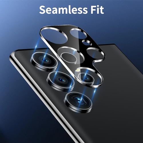 3 Pack Camera Lens Protector for Samsung Galaxy S25 Ultra, Tempered Glass Camera Protector Lens Cover, Ultra HD, 9H Hardness, Anti-Scratch, Case Friendly, Easy to Install [No Affect on Night Shots] - size: for Samsung Galaxy S25 Ultra