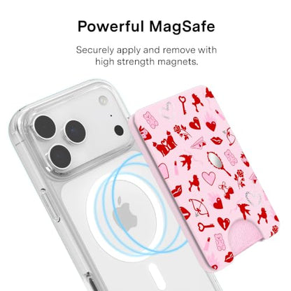 VELVET CAVIAR compatible with MagSafe Wallet 2.0 | Magnetic Card Holder Wallet for iPhone 17/16/15/14/13/12 or Phone Cases compatible with MagSafe | Lover Girl Holo - color: Lover Girl Holo