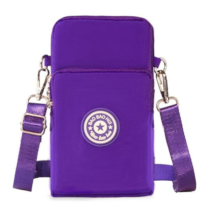 JANKS Small Crossbody Bags for Women Mini Cell Phone Purses Handbag Shoulder Bag - color: 01 Purple